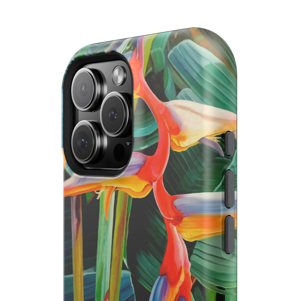 Phone Case Lisa Herrera art print Tropical Bird of Paradise e — Impact-Resistant Floral Design