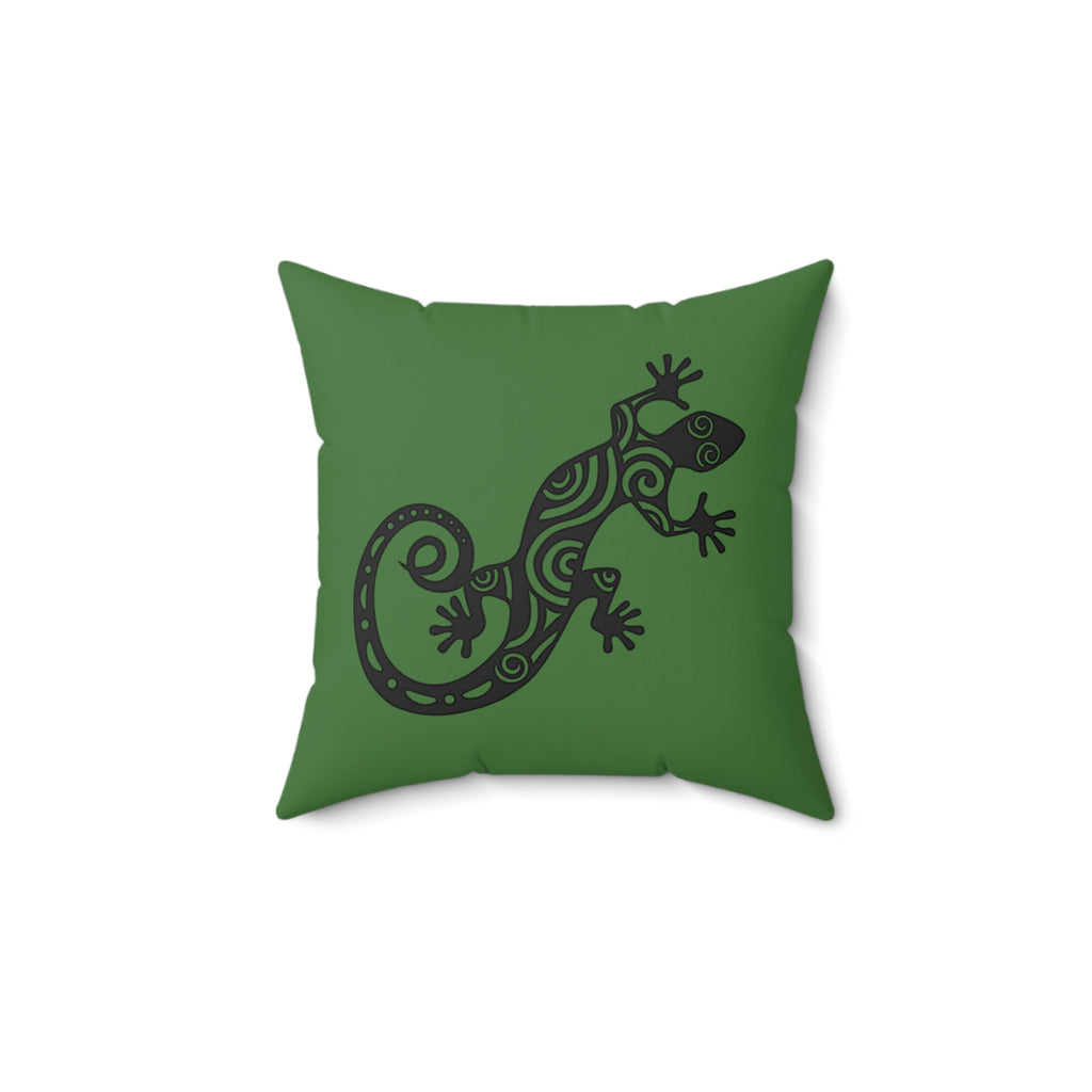 Throw Pillow Tribal Gecko Decorative Pillow