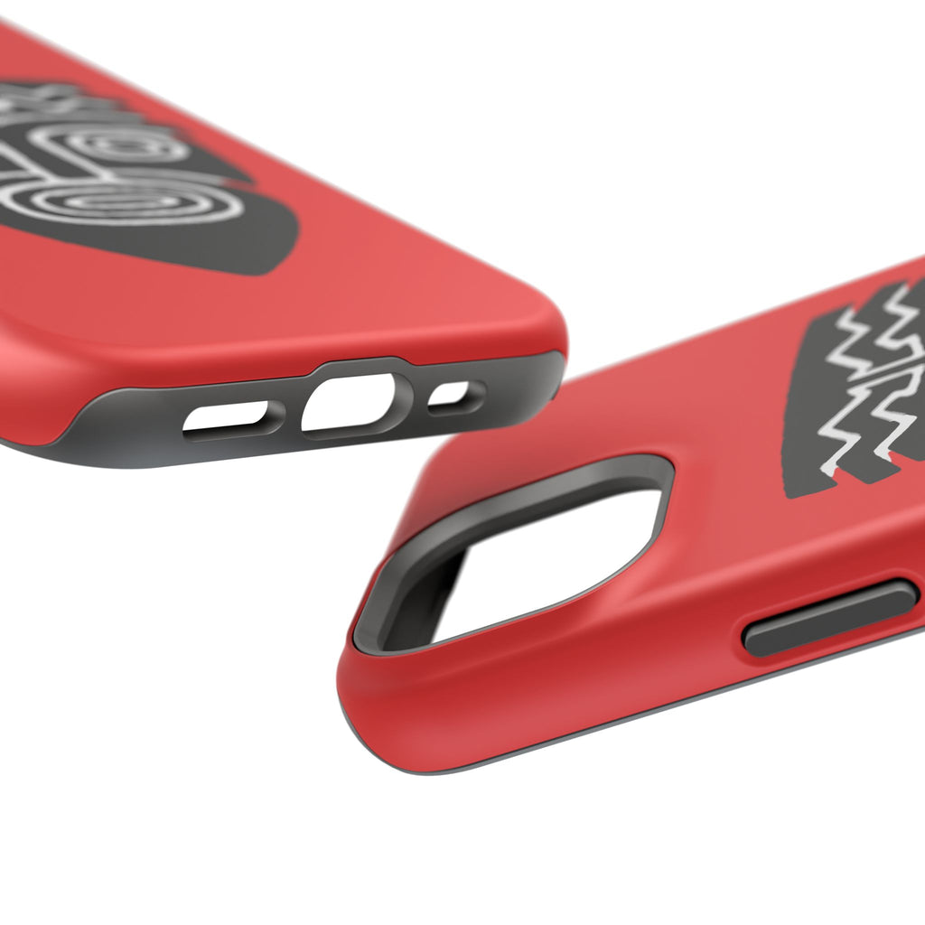 Phone Case Tiki Mask Impact-Resistant Phone Case — Bold Red Protective Cover