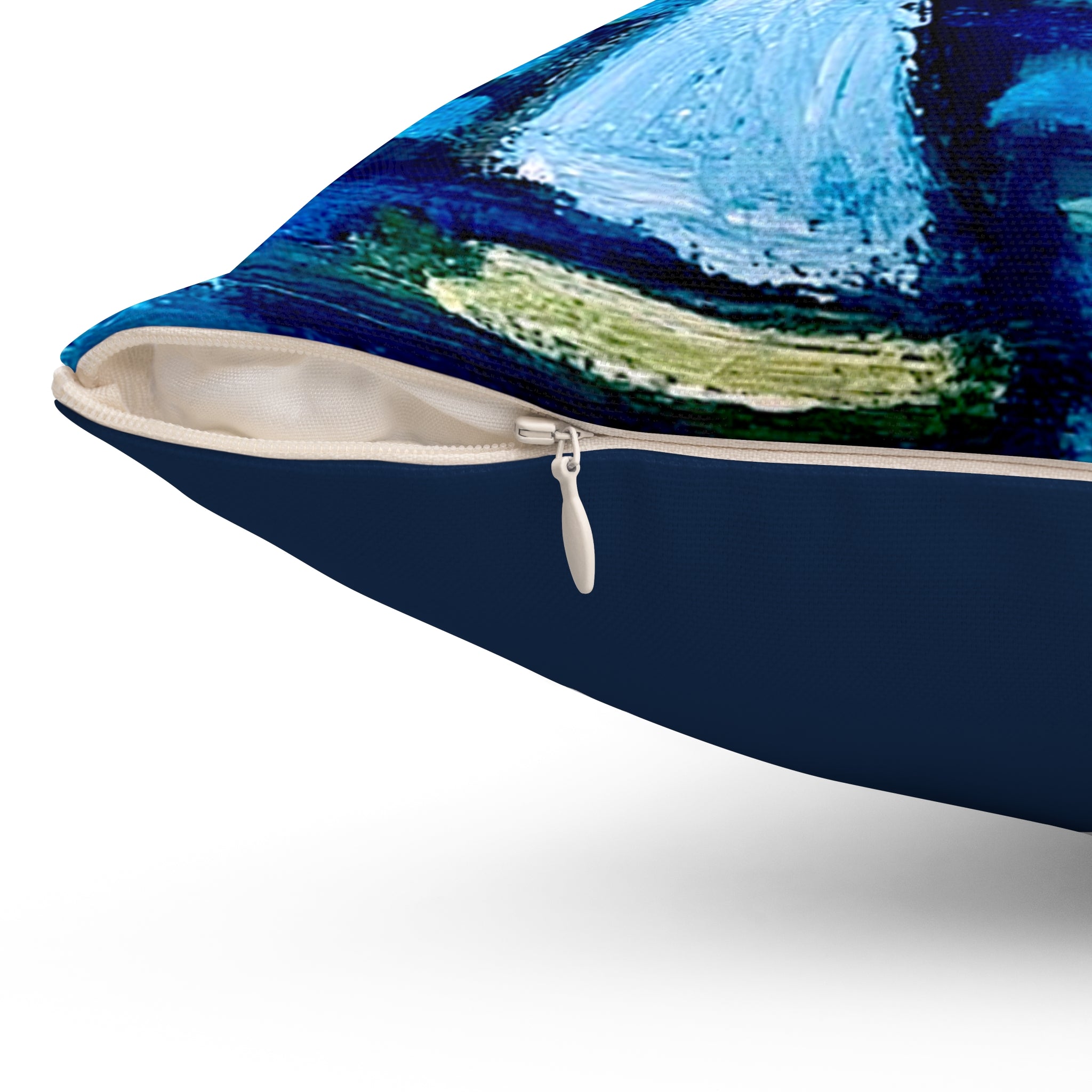 Throw Pillow Sailboats on Blue Waters Decorative Square Pillow – Colorful Nautical Throw Pillow