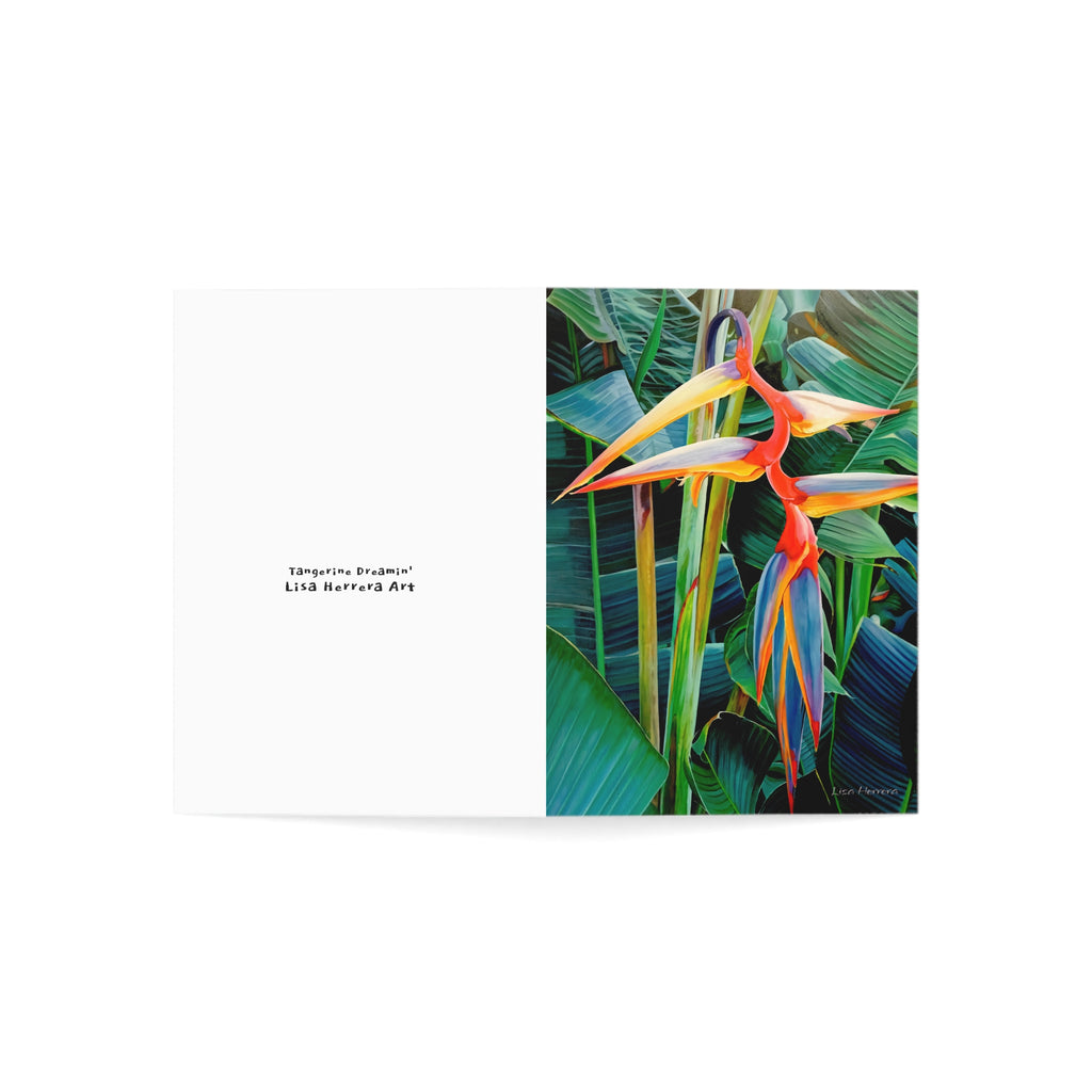 Greeting Card Lisa Herrera art print Halyconia  — Blank Inside (Pack of 1/10/30/50)