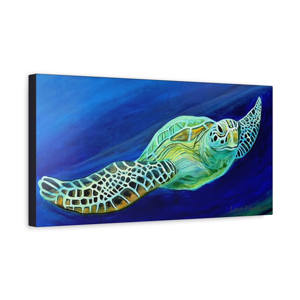 Canvas Print Matte of Turtle Painting , Stretched, 1.25"