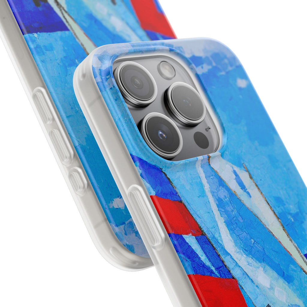 Phone Case Lisa Herrera art print workboat Sailboats   –  Artistic Flexi Case