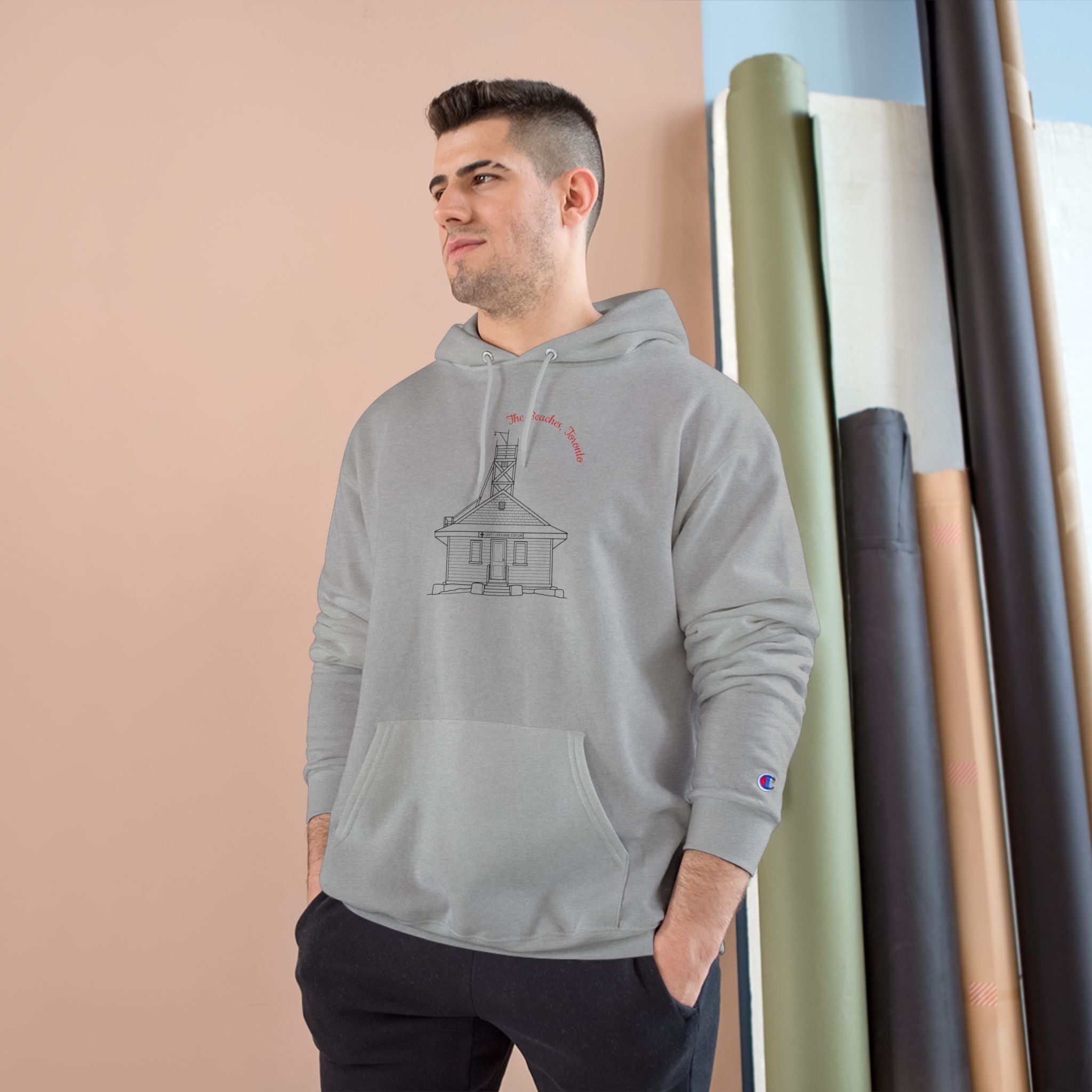 Hoodie The Beaches Leuty Stn blk line drawing Toronto Hoodie –  Pullover