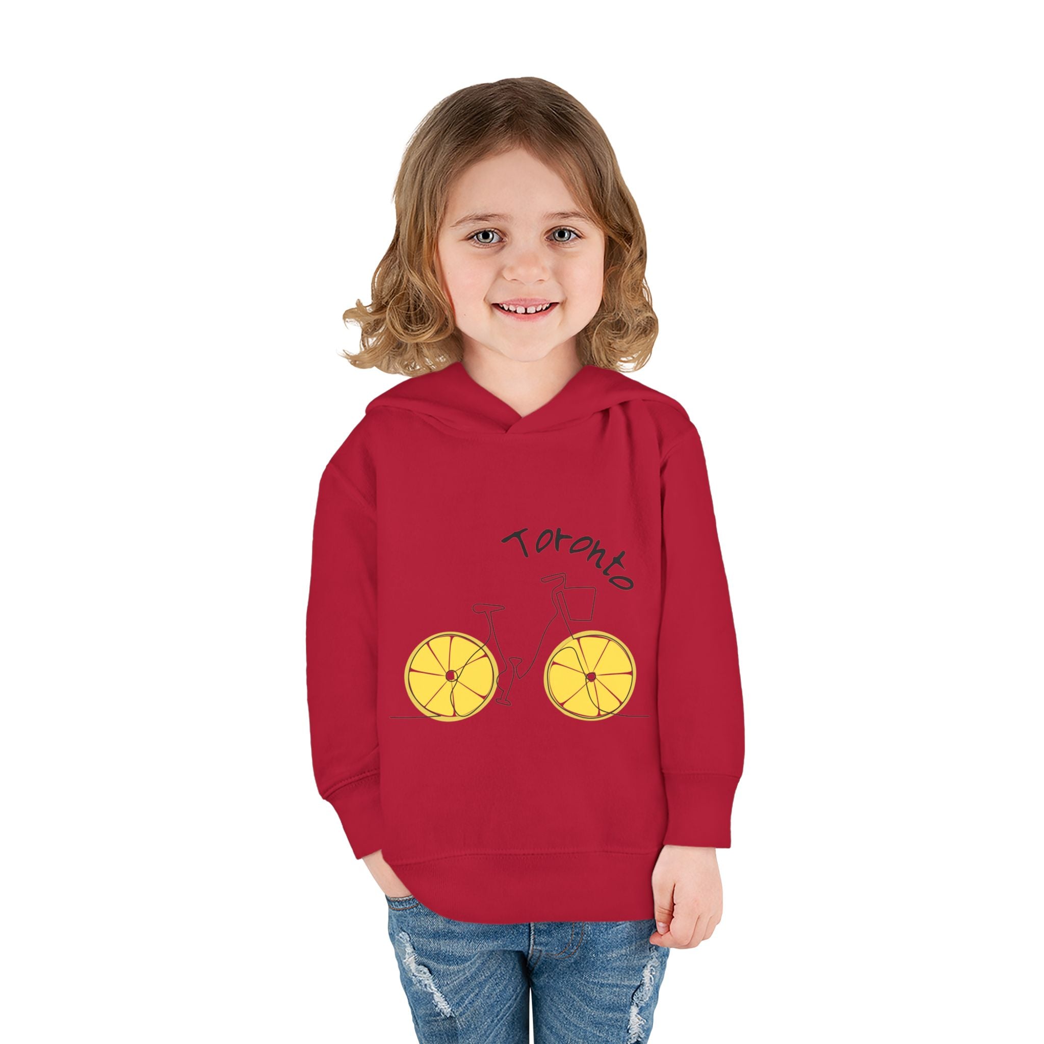Toddler Hoodie Toronto Red — Toronto Bicycle Pullover