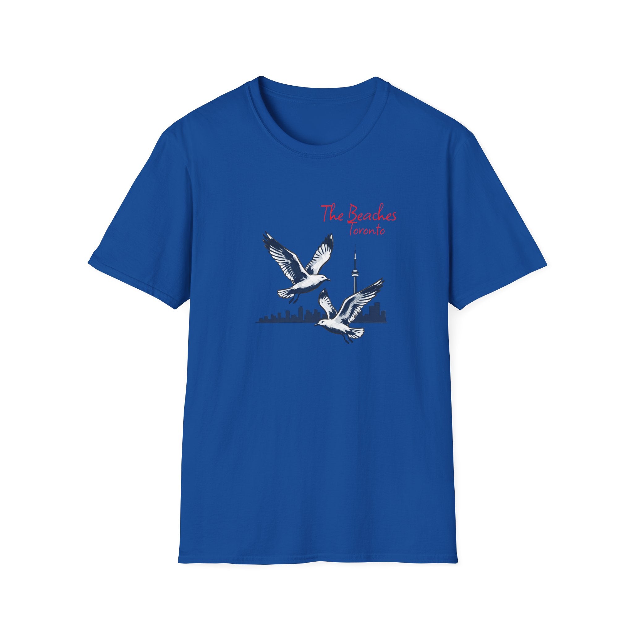 T-Shirt — The Beaches Toronto with Seagulls and cn tower