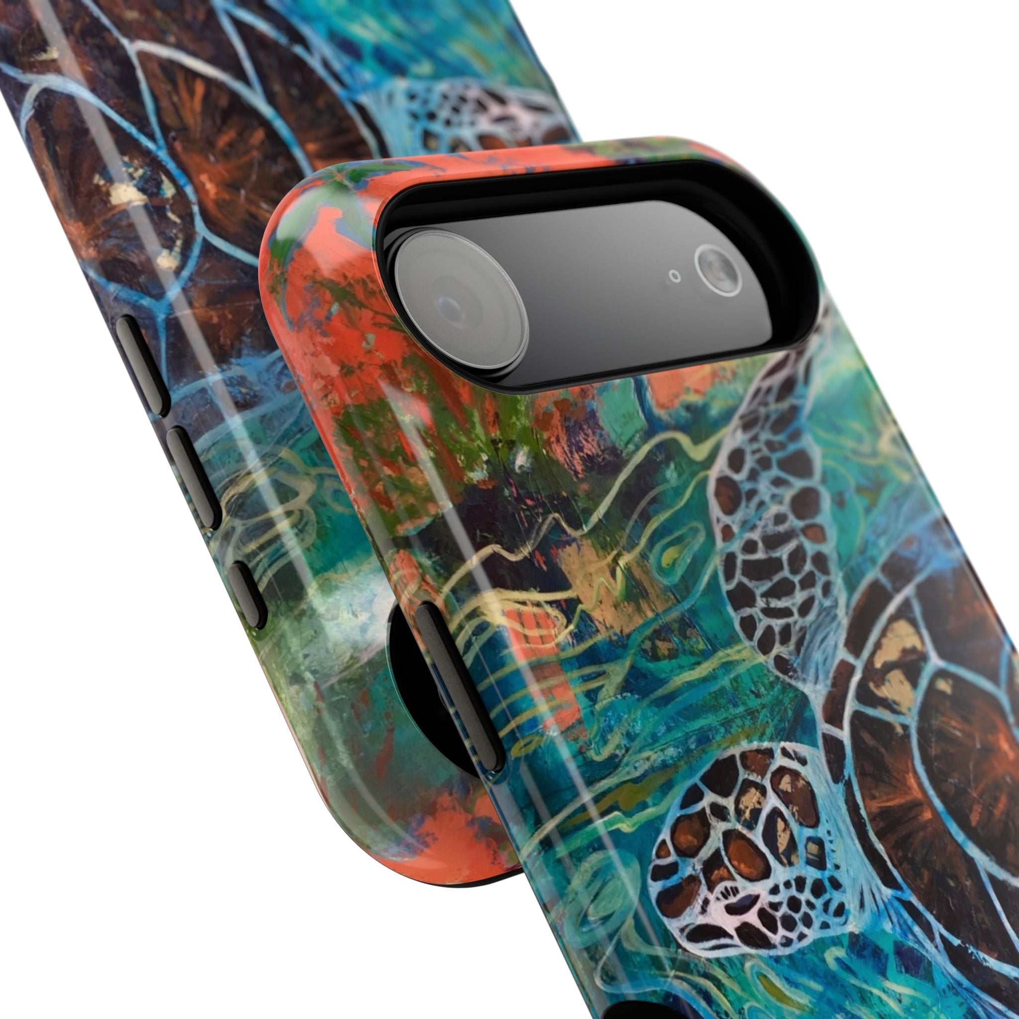 Phone Case Lisa Herrera art print Sea Turtle  — Protective Impact-Resistant Ocean Design