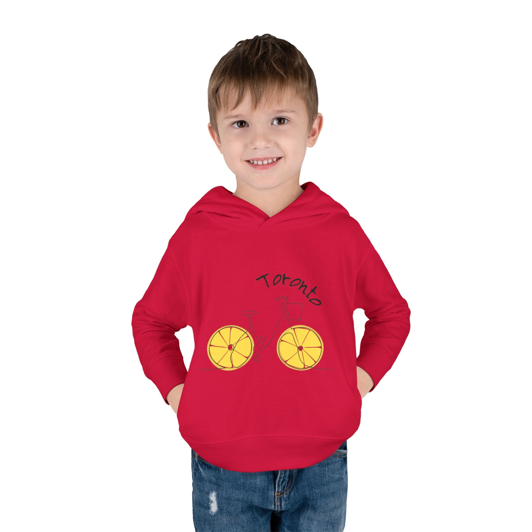 Toddler Hoodie Toronto Red — Toronto Bicycle Pullover