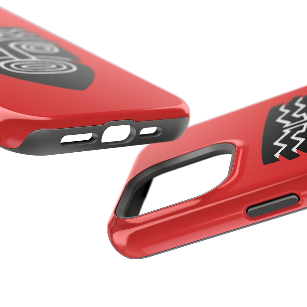 Phone Case Tiki Mask Impact-Resistant Phone Case — Bold Red Protective Cover