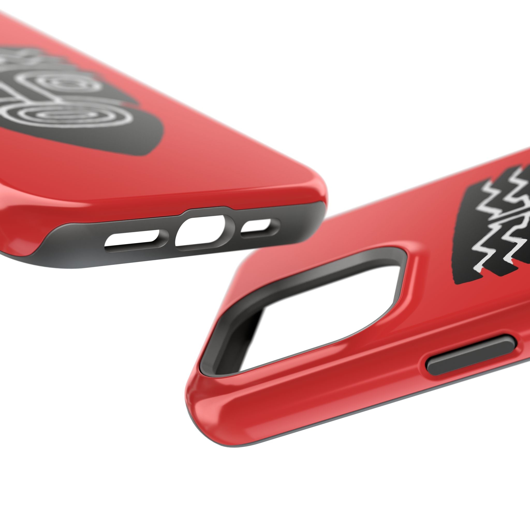 Phone Case Tiki Mask Impact-Resistant Phone Case — Bold Red Protective Cover