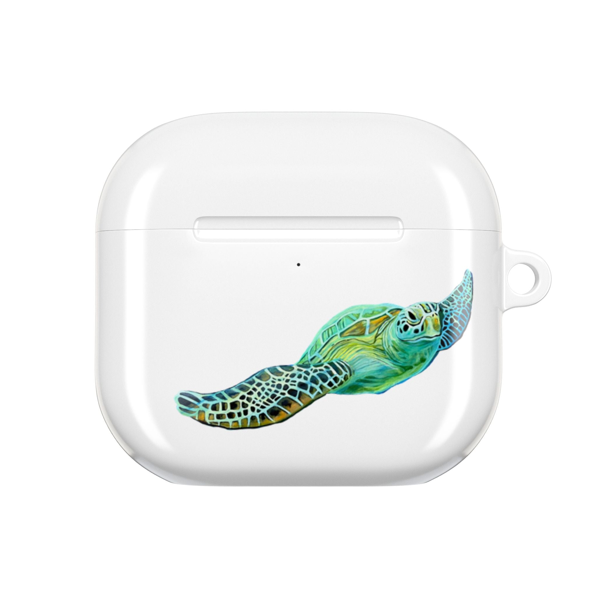 Air Pods Lisa Herrera art print Sea Turtle AirPod Case — Waterproof Ocean Wildlife Protective Cover