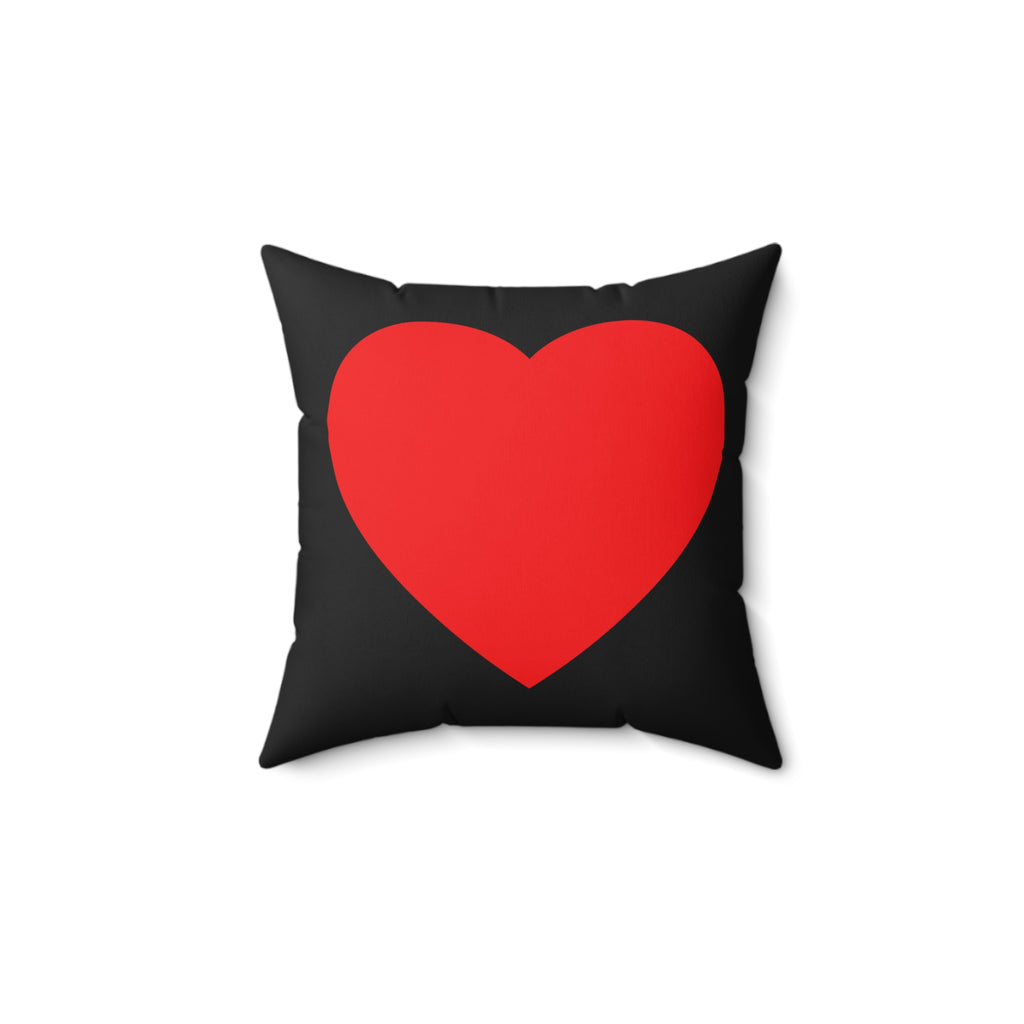 Throw Pillow Red Heart  -  Decorative Cushion