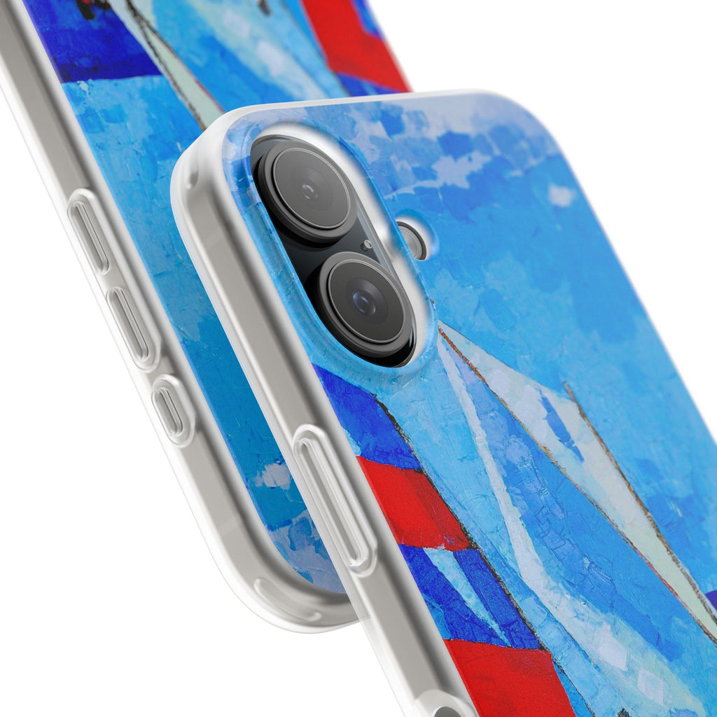 Phone Case Lisa Herrera art print workboat Sailboats   –  Artistic Flexi Case
