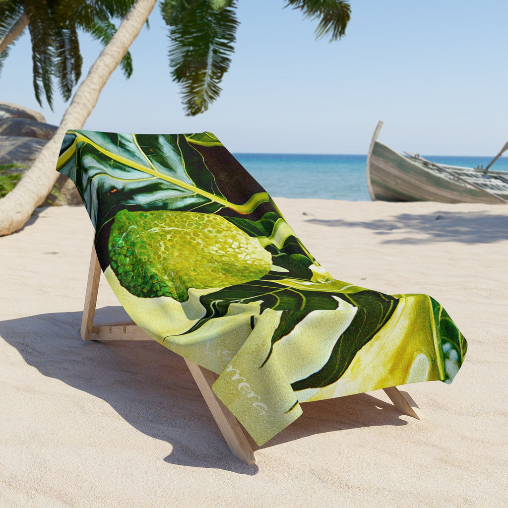 Towel Breadfruit Beach Towel — Vibrant Towel for Beach, Pool & Summer