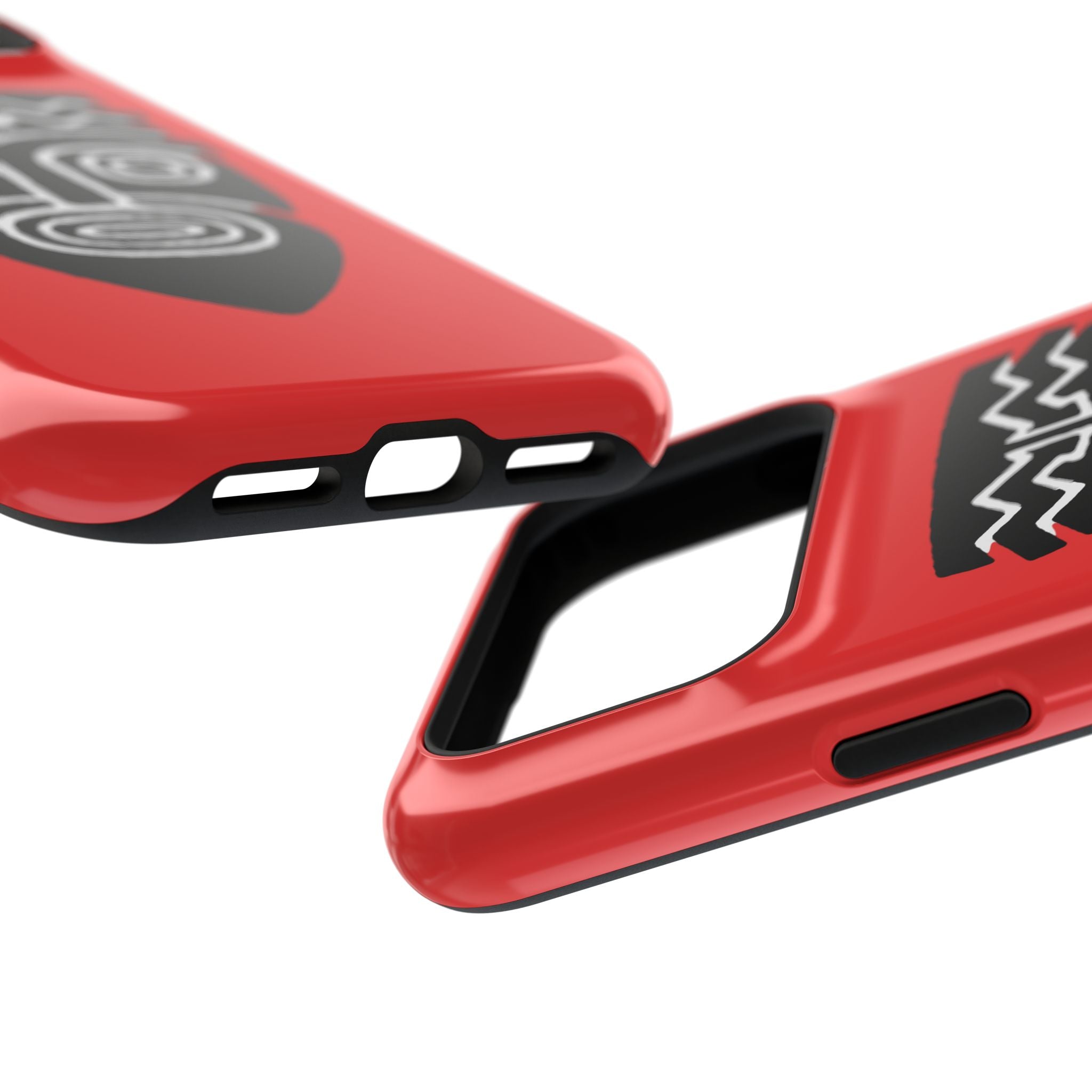 Phone Case Tiki Mask Impact-Resistant Phone Case — Bold Red Protective Cover