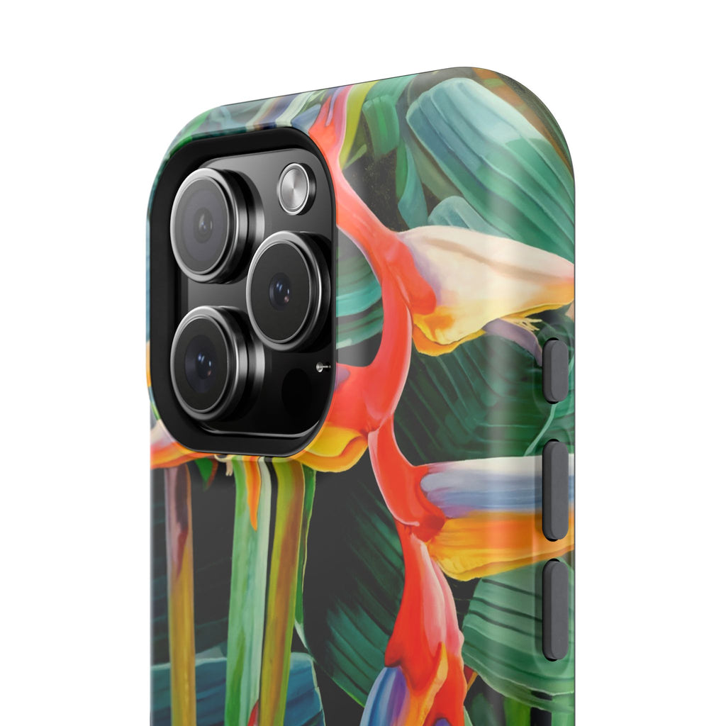 Phone Case Lisa Herrera art print Tropical Bird of Paradise e — Impact-Resistant Floral Design