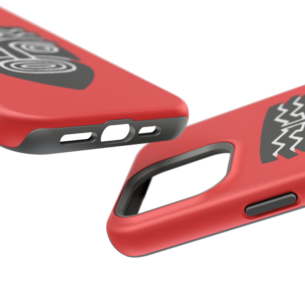 Phone Case Tiki Mask Impact-Resistant Phone Case — Bold Red Protective Cover