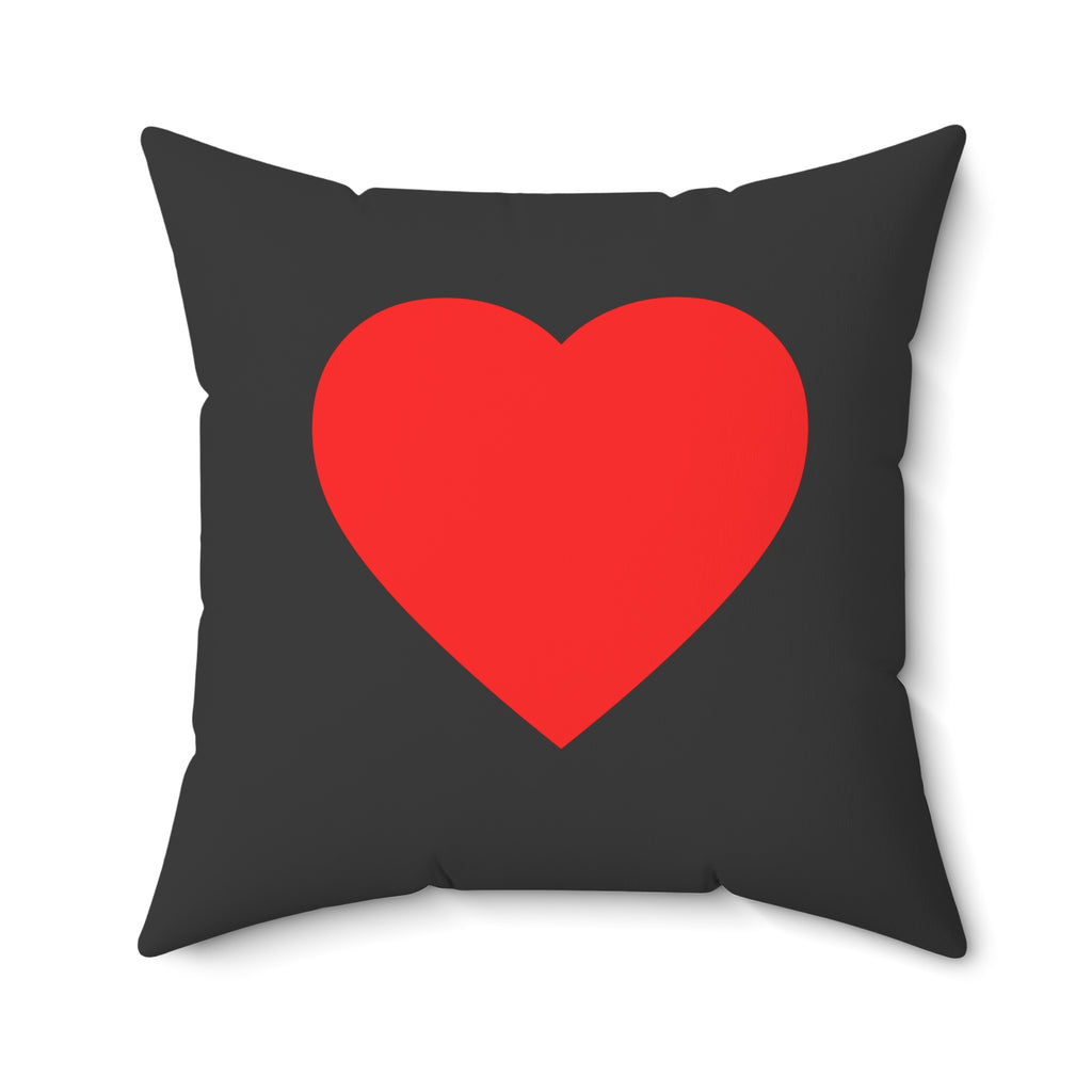 Throw Pillow Red Heart  -  Decorative Cushion