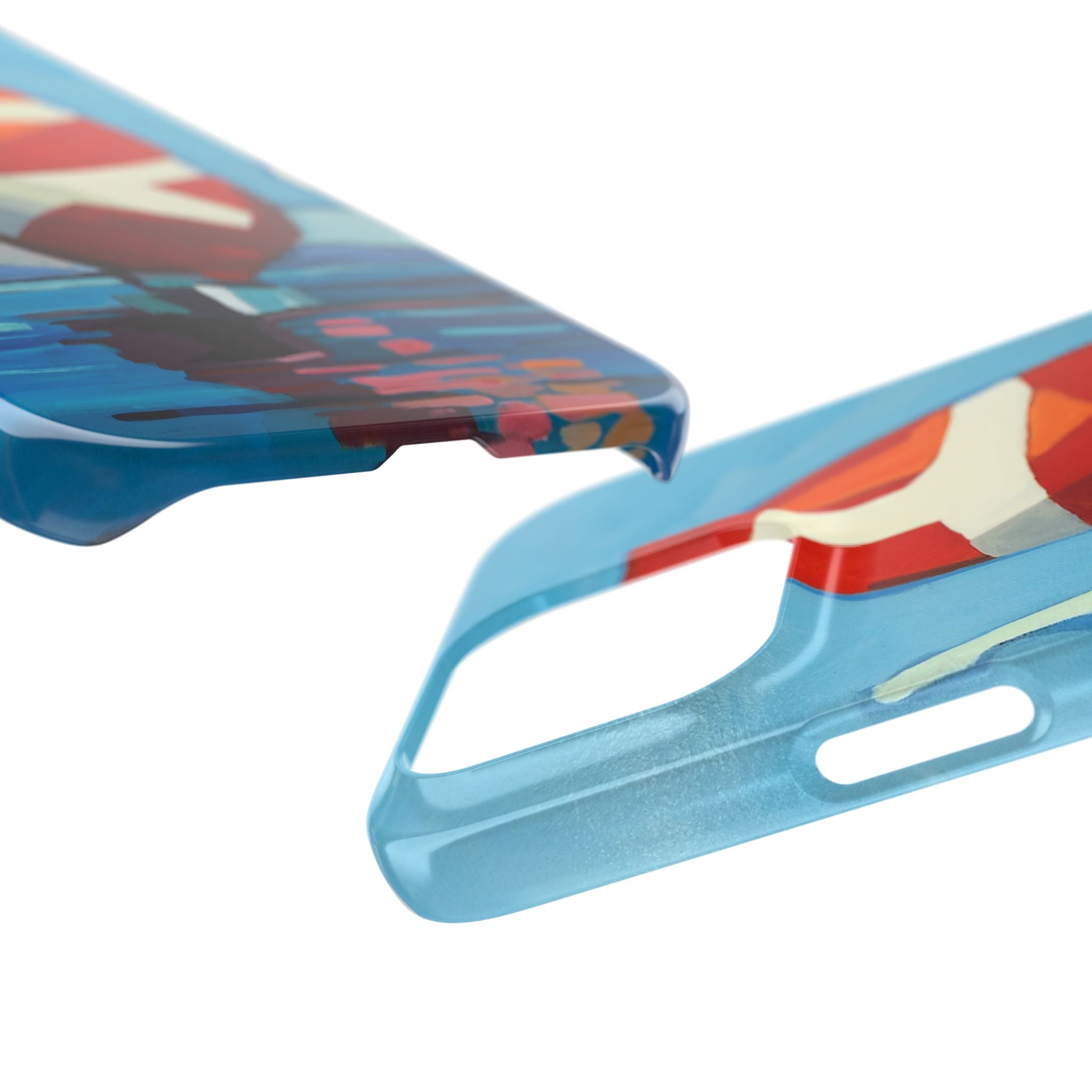 Phone case Lisa Herrera art Sailboats Slim Case — Colorful Nautical Phone Case