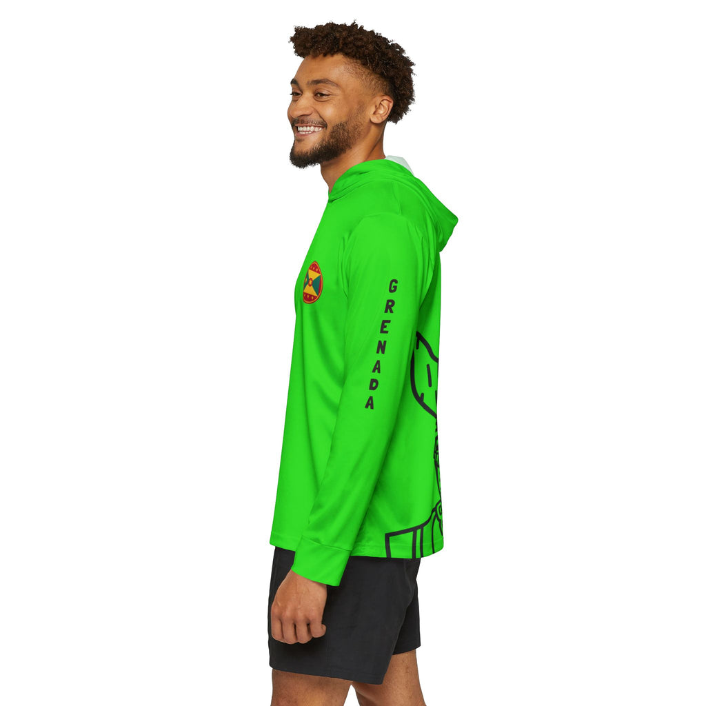 Warm up Hoodie Jab Jab Sports Warmup Hoodie — Neon Green All-Over Print