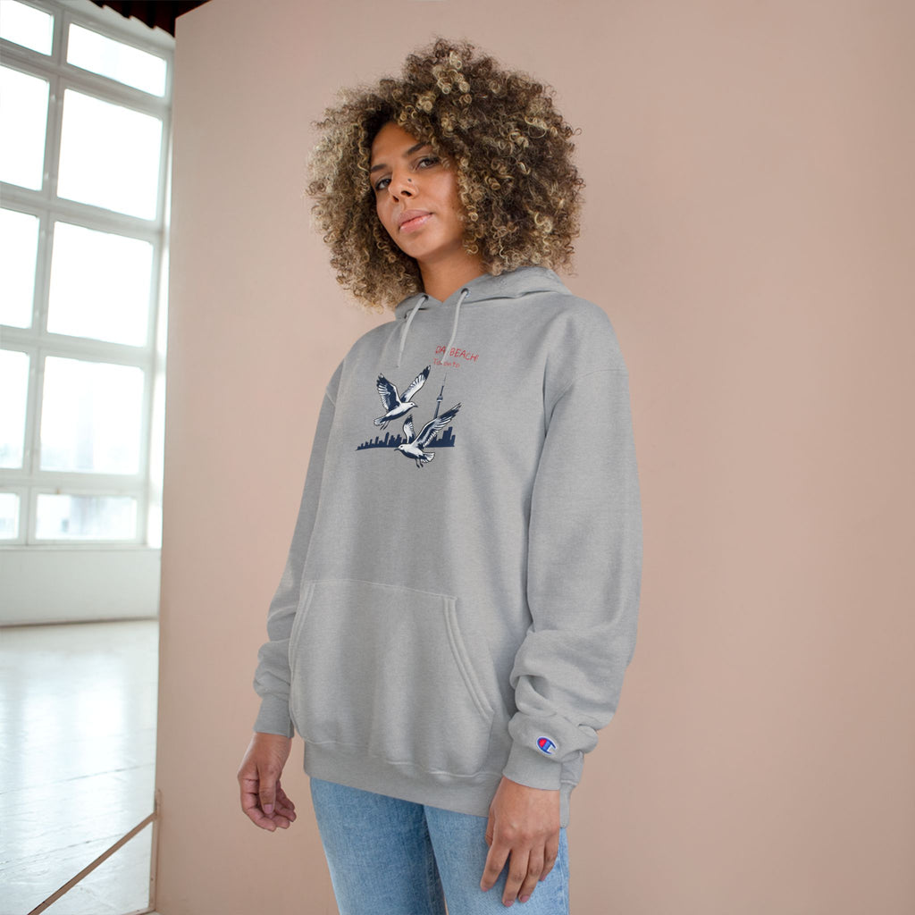 Hoodie Da Beach Seagulls and cn tower drawing Toronto Hoodie –  Pullover