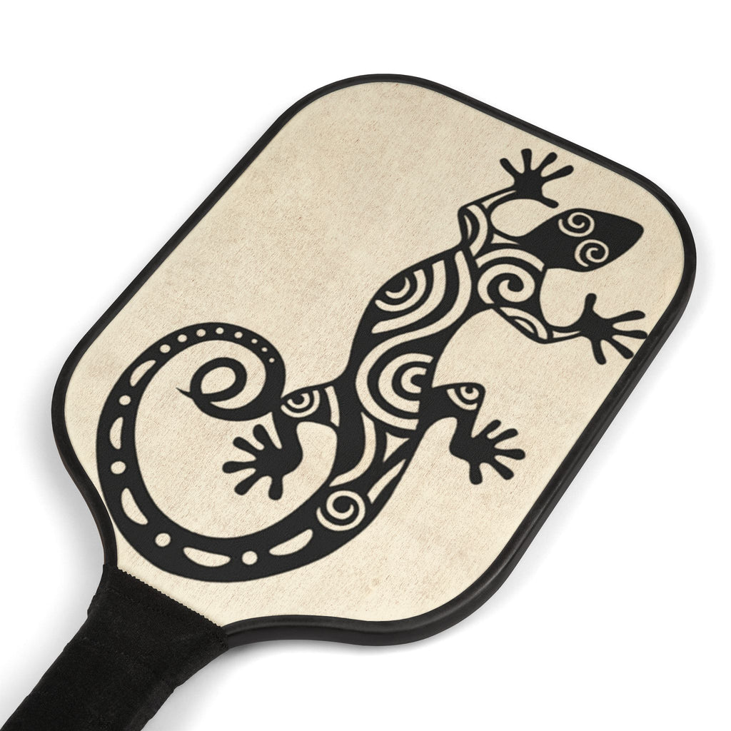 Pickleball Paddle Set — Tribal Gecko Design Pickleball Kit with 2 Paddles & Balls