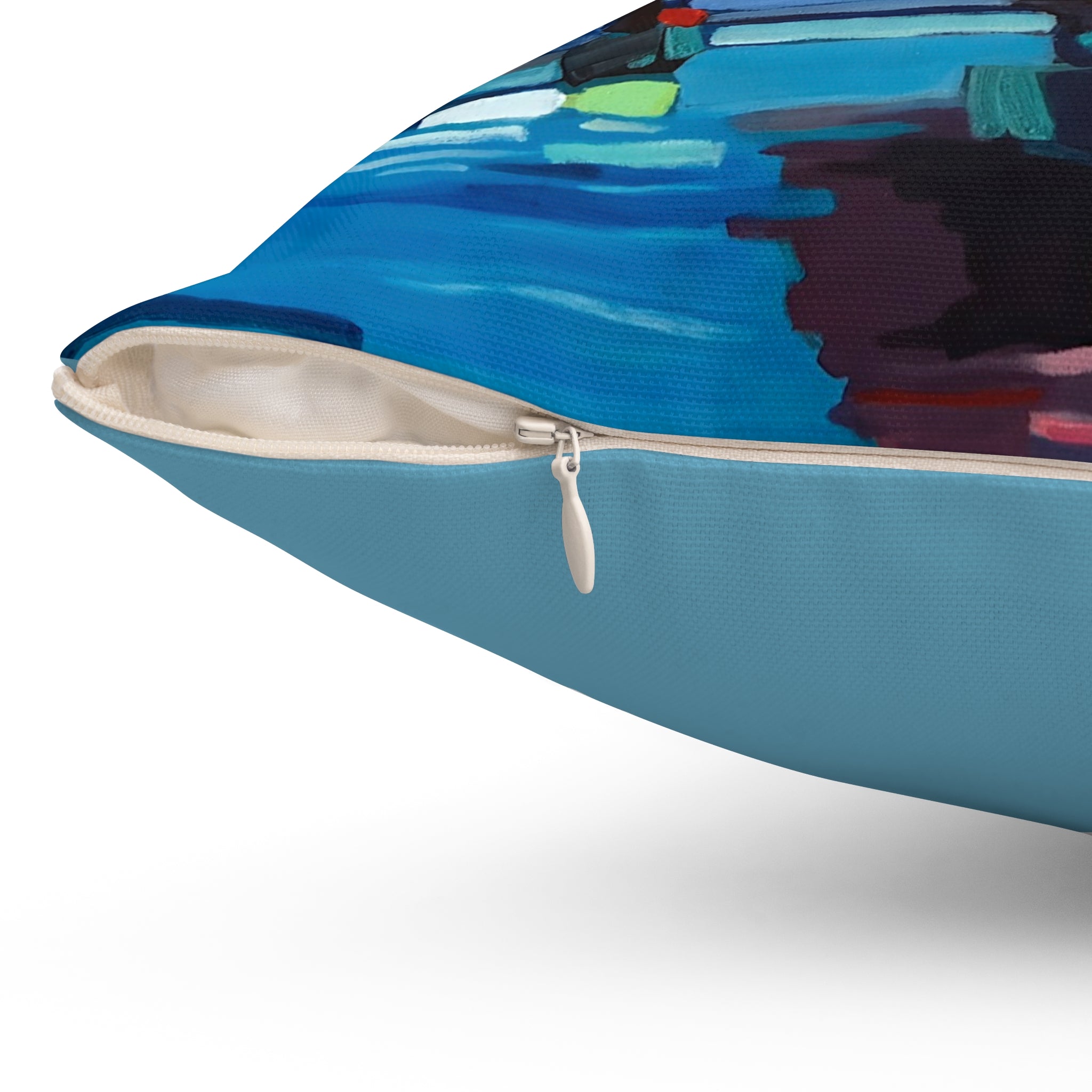 Throw Pillow Lisa Herrera art print Sailing Boats Spinnakers - Coastal Decorative Cushion