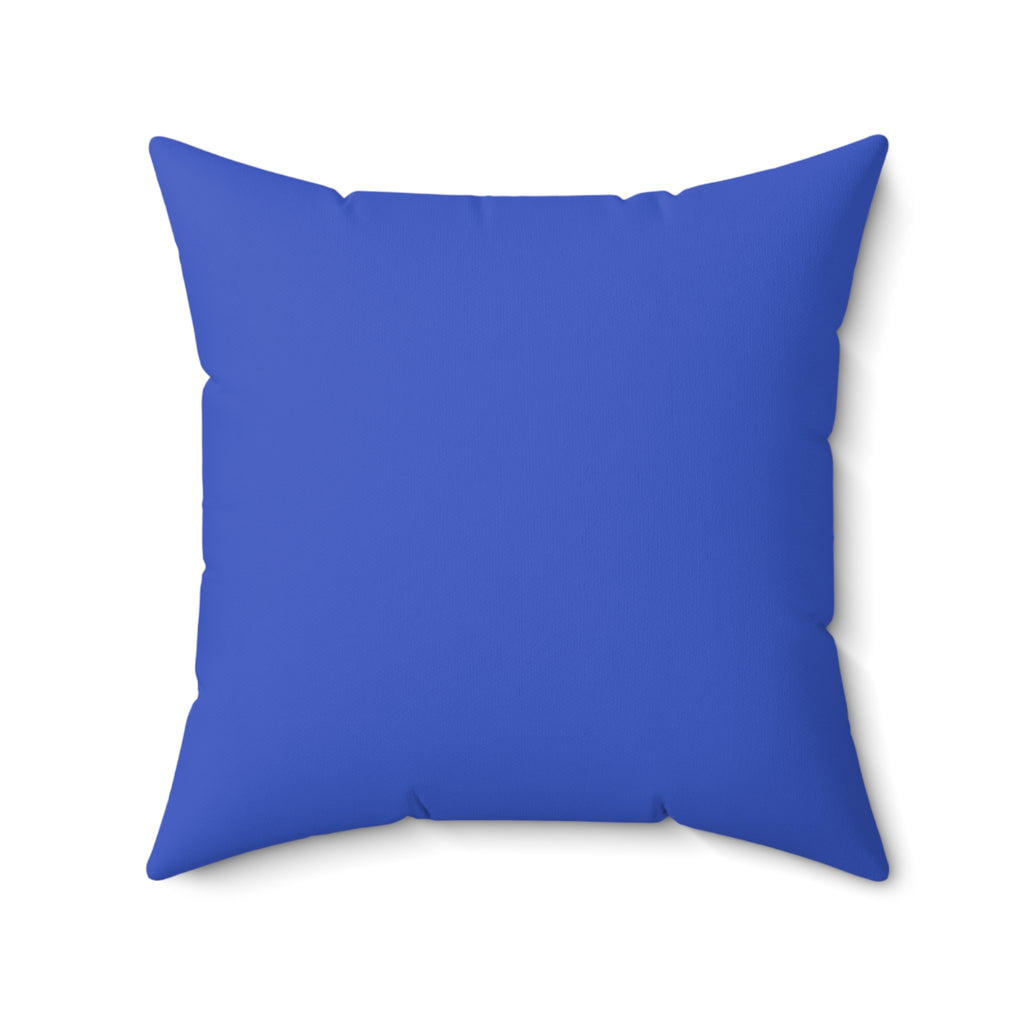 Throw Pillow Coastal Aqua Fish Throw Pillow — Modern Black Fish Pattern on Turquoise Cushion