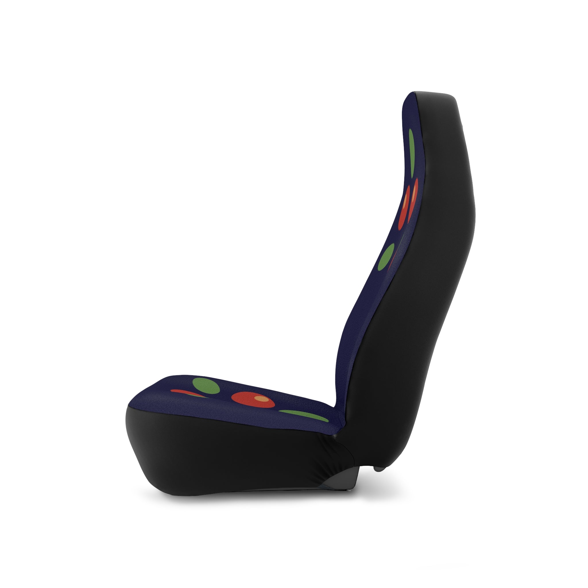 Car Seat Covers - Festive Navy Cherry Design