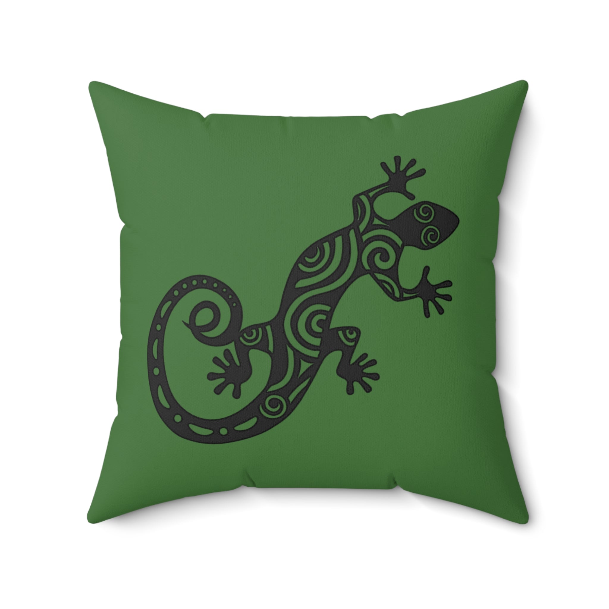 Throw Pillow Tribal Gecko Decorative Pillow