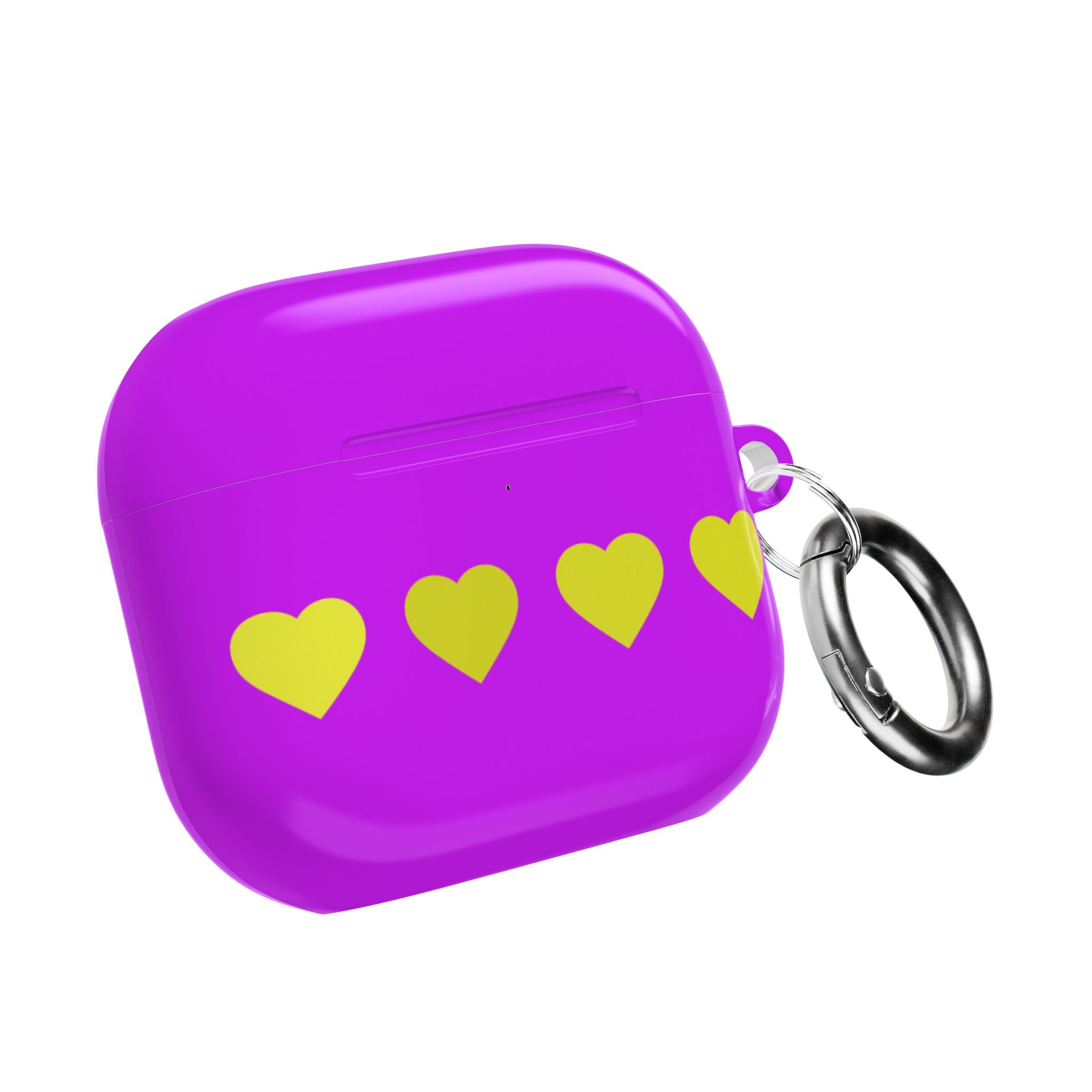 Air Pods Yellow Hearts AirPod Case — Protective Cover