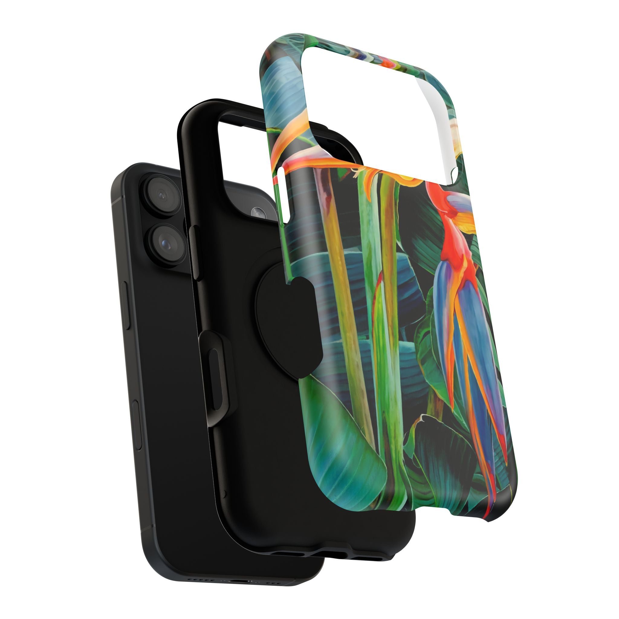 Phone Case Lisa Herrera art print Tropical Bird of Paradise e — Impact-Resistant Floral Design
