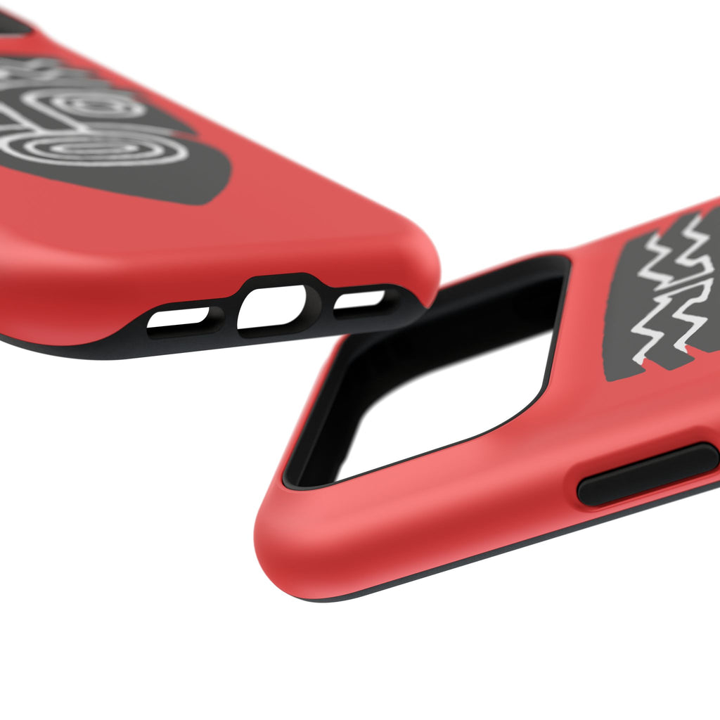 Phone Case Tiki Mask Impact-Resistant Phone Case — Bold Red Protective Cover